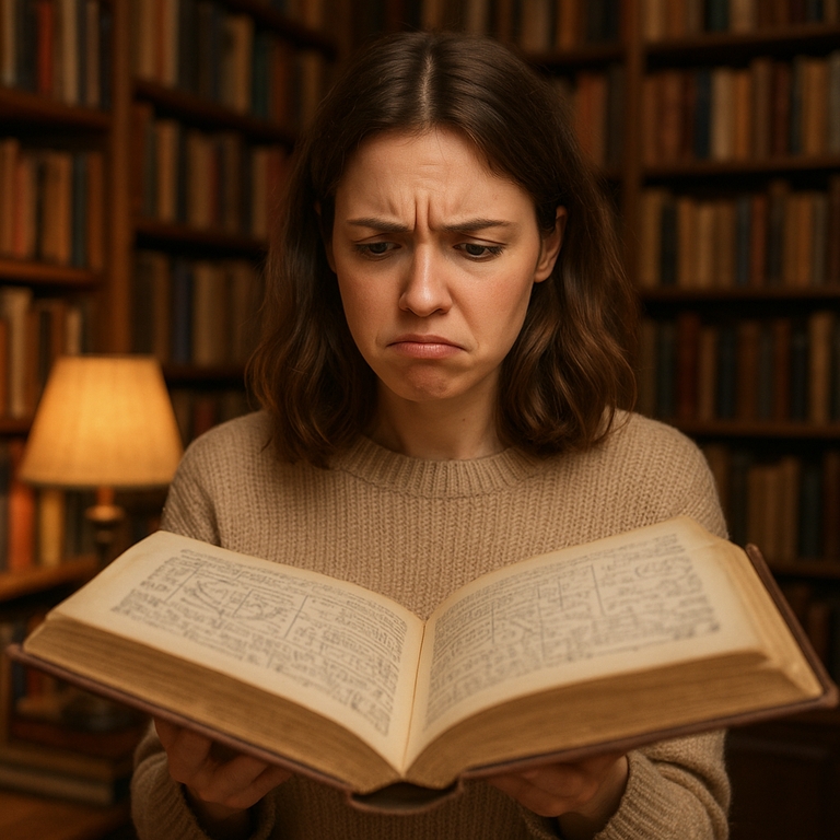 Карма - Жена с книга в библиотека